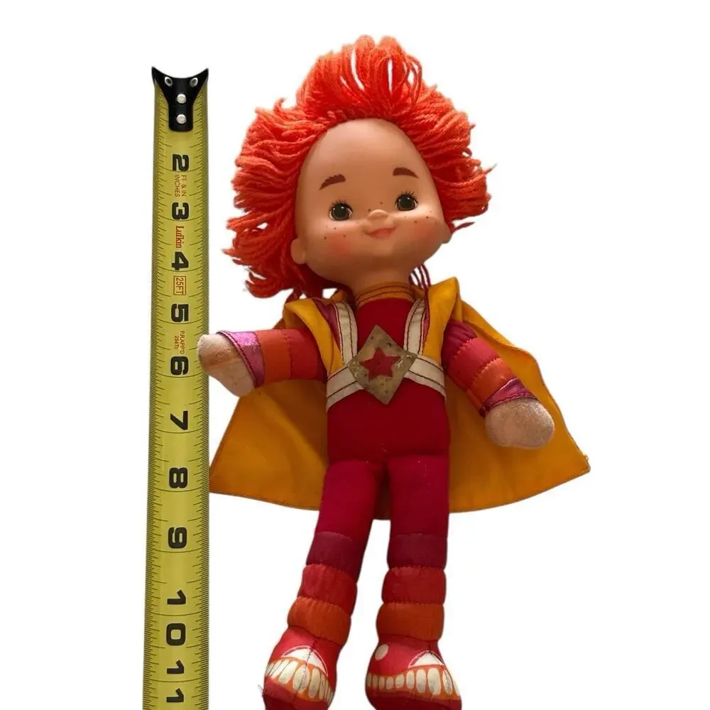 Vintage 1983 Hallmark Cards Rainbow Brite Red Butler 10” Doll Toy Mattel w Cape